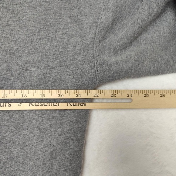 Abercrombie & Fitch Hoodie Mens Large Gray Soft A&F Fleece Pullover Relaxed Fit - Picture 9 of 9